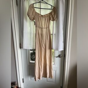 Satin mid dress with cutouts
